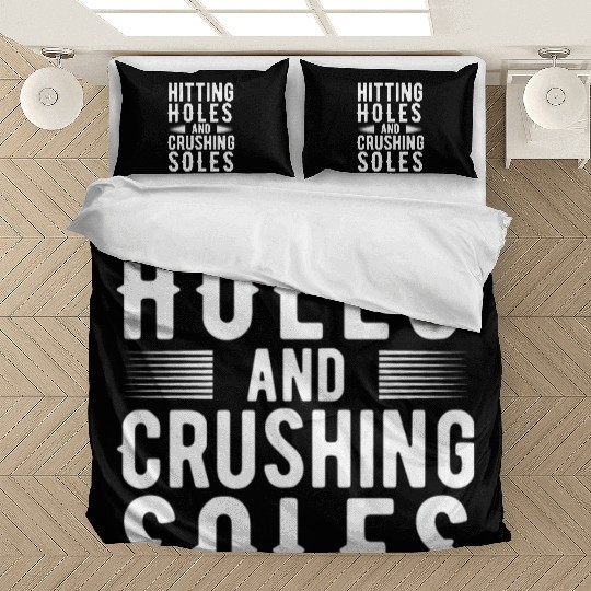 Funny Retro Cornhole Lover Hitting Holes And Bedding Sets
