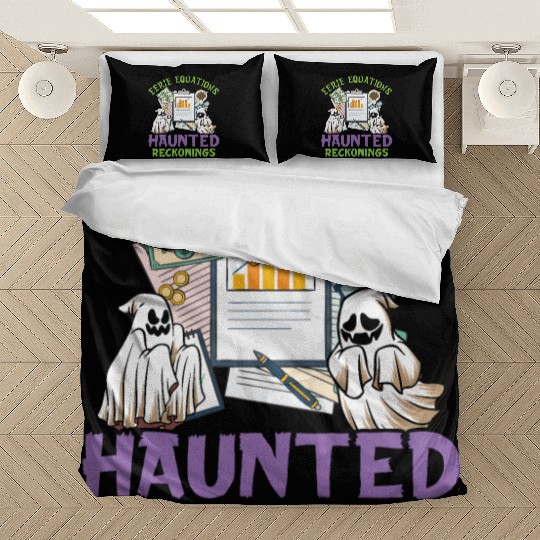 Eerie Equations Haunted Reckonings Halloween Bedding Sets