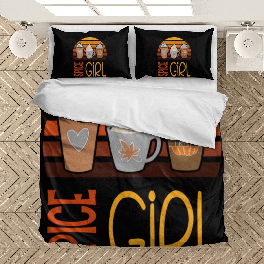 Spice Pumpkin Latte Season Fall Autumn Bedding Sets