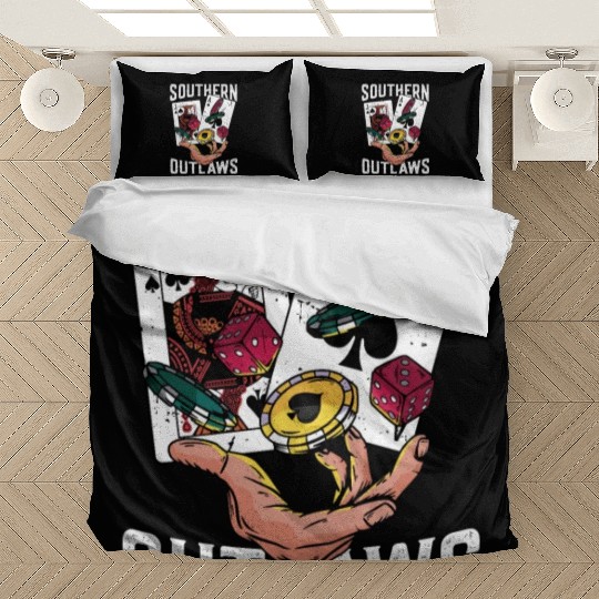 Classic Blackjack Southern Outlaws Loves Card Game Bedding Sets