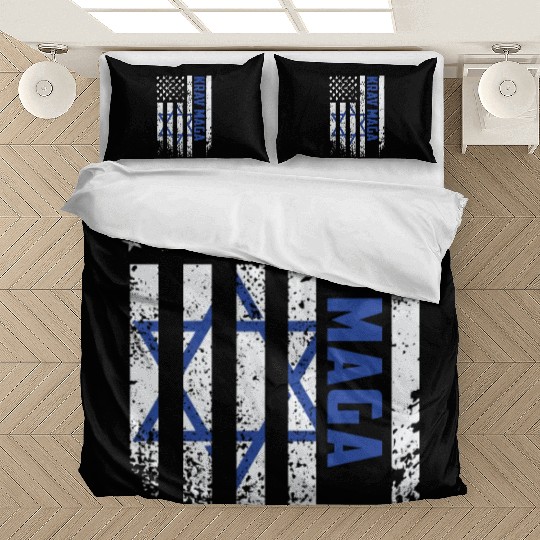 Krav Maga American USA Israel Flag Bedding Sets