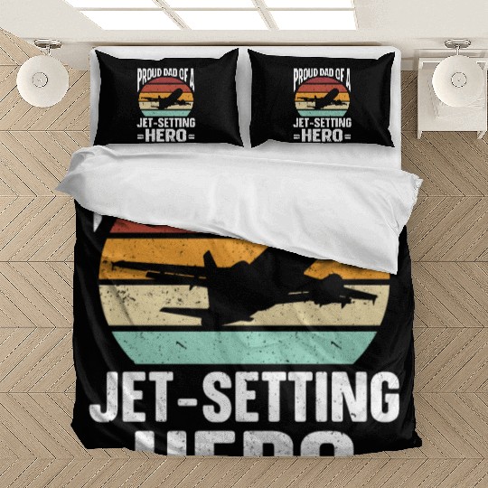 Flight Attendant Dad Airplane Flight Attendant Bedding Sets
