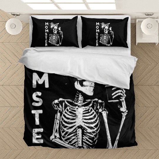 For Mom Monster Lazy Creepy Halloween Skeleton Bedding Sets