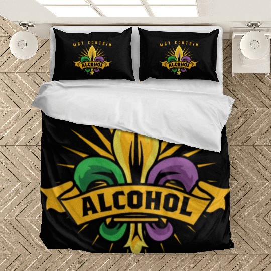 May Contain Alcohol Mardi Gras Bedding Sets