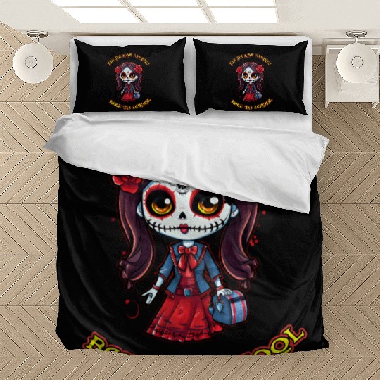 day of the dead back to school Bedding Sets