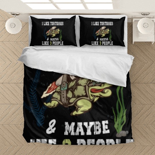 I Like Tortoises and Maybe 3 People Turtle Reptile Bedding Sets
