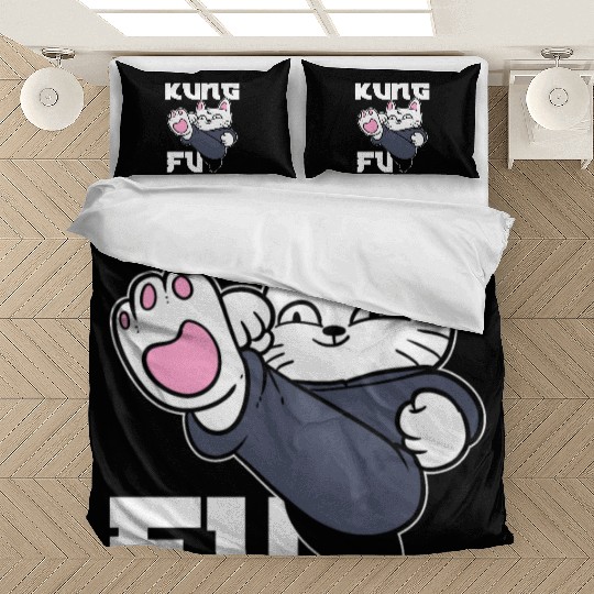 Kung Fu Cat Cat Mom Bedding Sets