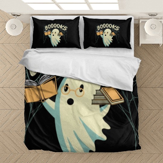 Ghost With Books Booooks Bedding Sets