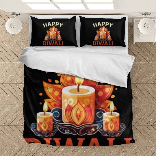 Happy Diwali Diwali Festival Indian Hindu Hinduism Bedding Sets
