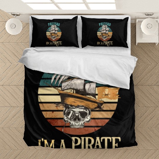 Pretend Im A Pirate Funny Halloween Bedding Sets
