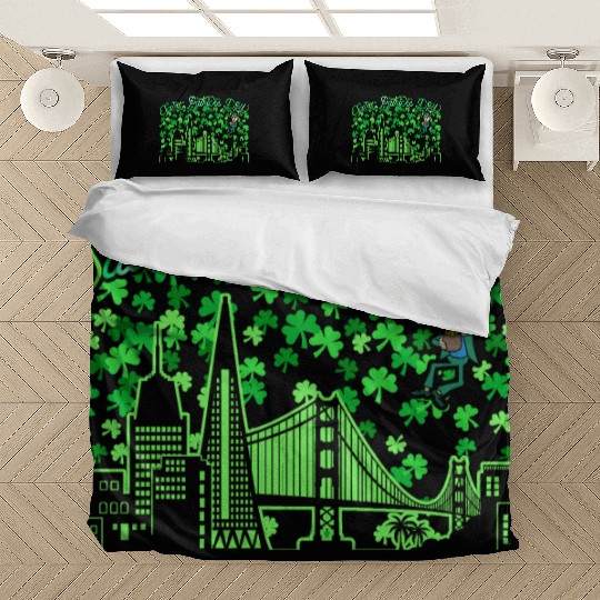 Saint Patrick's Day San Francisco California Bedding Sets