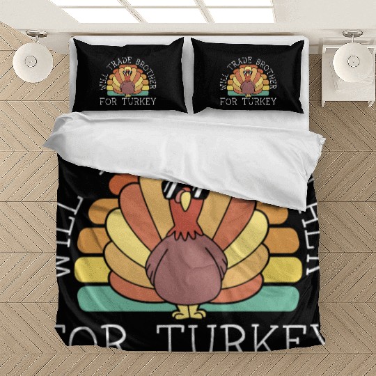 Happy Thanksgiving Holiday Dinner Turkey Blessed Bedding Sets