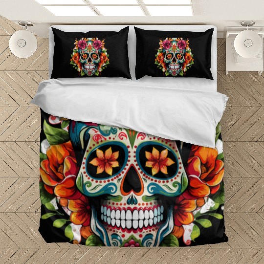 Day of the Dead Iconic Sugar Skull Bedding Sets