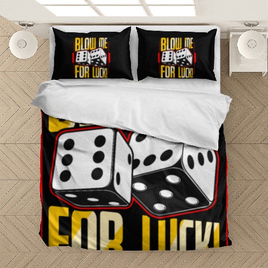 Poker Dice Blow Me For Luck Poker Game Gambling Bedding Sets