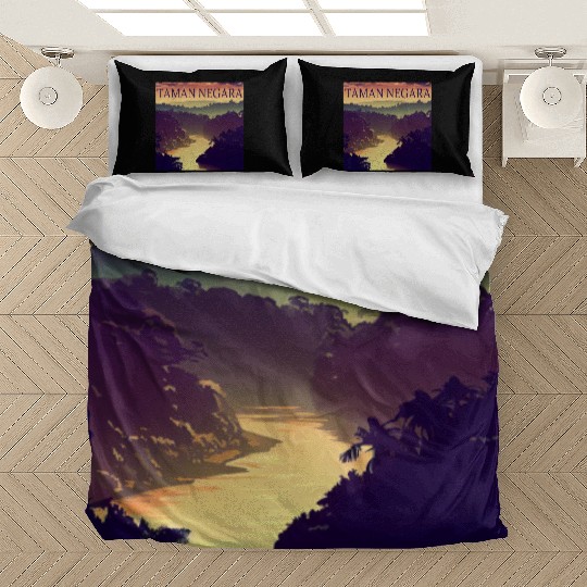 Malaysia Taman Negara National Park Sunset Warm Bedding Sets