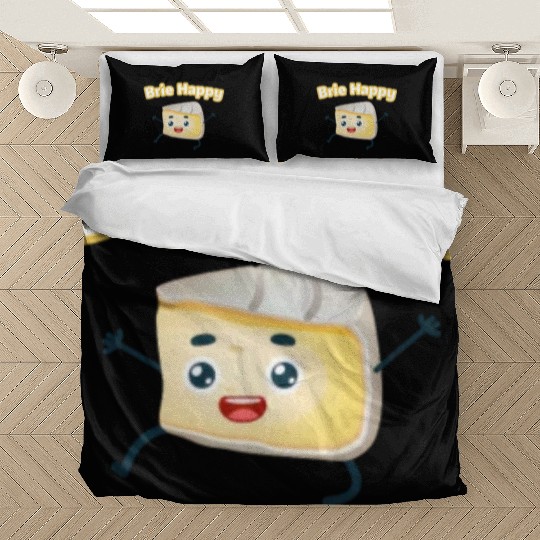 Brie Happy: Cheesy Pun for Cheese Lovers Bedding Sets