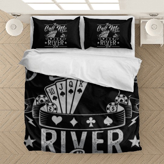 Poker Dice They Call Me River Rat Loves Card Game Bedding Sets