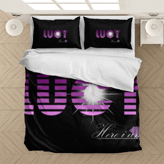 Lucy pink and violet - Latin's etymology - Light Bedding Sets