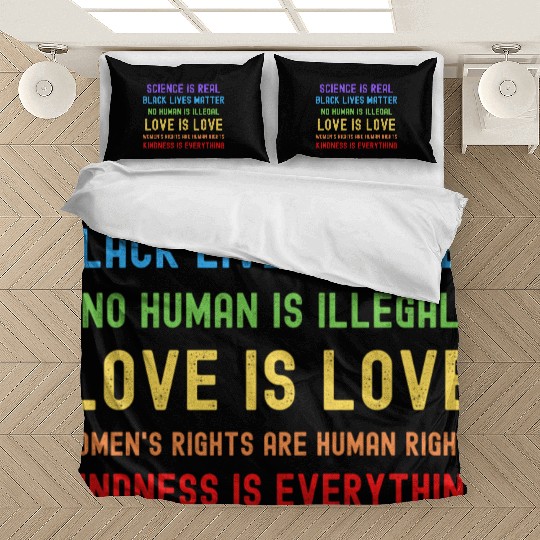 Science Is Real Black Lives Matter Bedding Sets