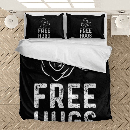 Funny BJJ Bedding Sets Men MMA Free Hugs Bedding Sets Wrestling