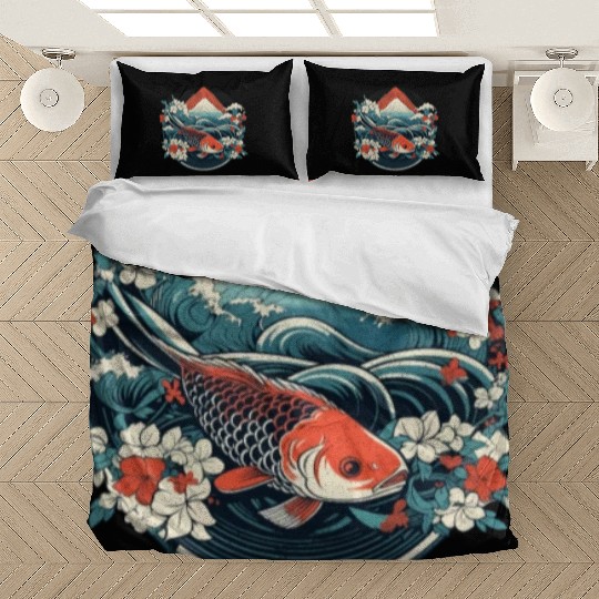 Koi Fish Koi Carp Japanese Koi Garden-Pond Koi Bedding Sets