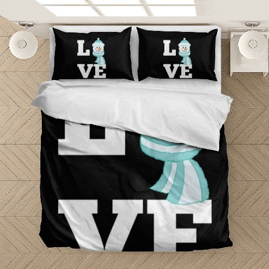 Love Snowman - Heartwarming Winter Apparel Bedding Sets