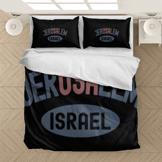 Usa Jerusalem Israel Bedding Sets