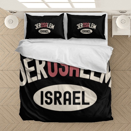 Usa Jerusalem Israel Bedding Sets
