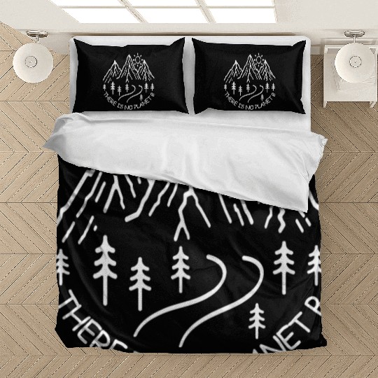Environmental There Is No Planet B Line Art Bedding Sets