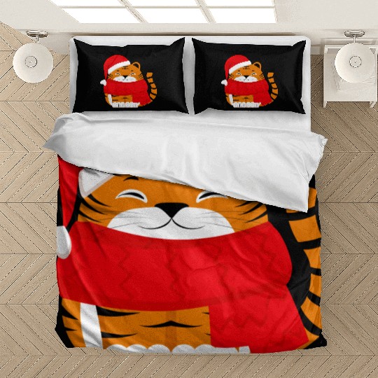Cute Winter Tiger Cub Bedding Sets