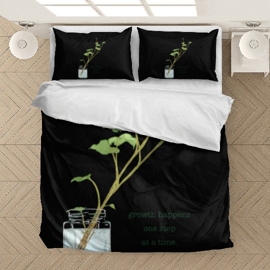 Growth Happens One Step At A Time Bedding Sets