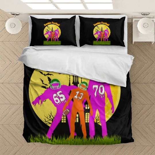 Halloween Zombie Football Bedding Sets