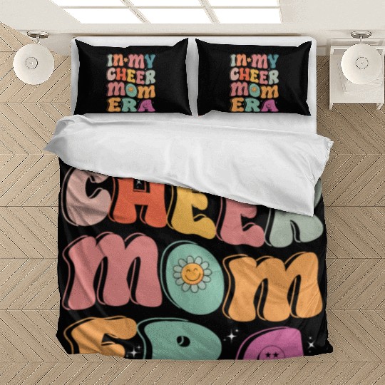 In My Cheer Mom Era Tie Dye Cheerleading Sport Mom Bedding Sets