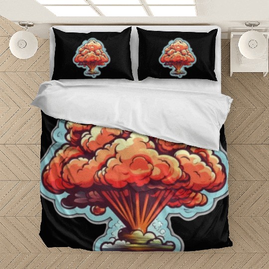 Explosion Fireworks Pyrotechnics Bedding Sets