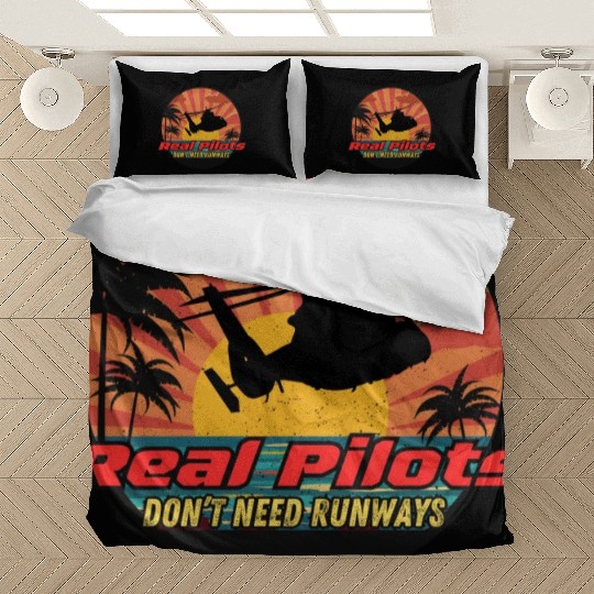 Real Pilots don't need runways Bedding Sets