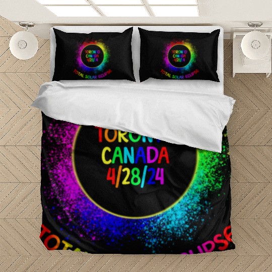 Total Solar Eclipse Toronto Canada 4/28/24 Kidsfam Bedding Sets