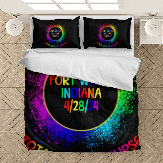 Total Solar Eclipse Fort Wayne Indiana 4/28/24 Kid Bedding Sets