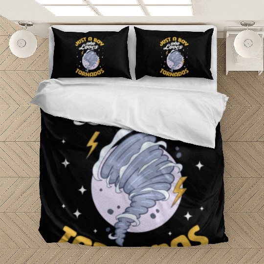 Just A Boy Who Loves Tornados Bedding Sets
