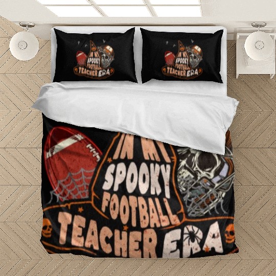 In My Spooky Football Teacher Era Witch Bedding Sets