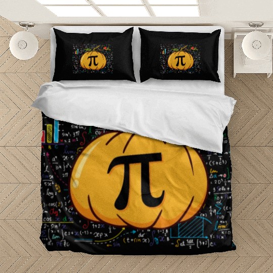 Pumpkin Pi Mathematics Halloween Thanksgiving Fall Bedding Sets