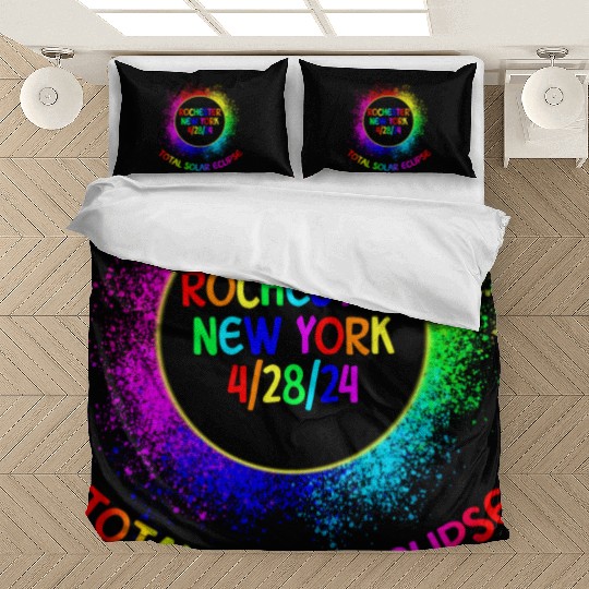 Total Solar Eclipse Rochester New York 4/28/24 Kid Bedding Sets