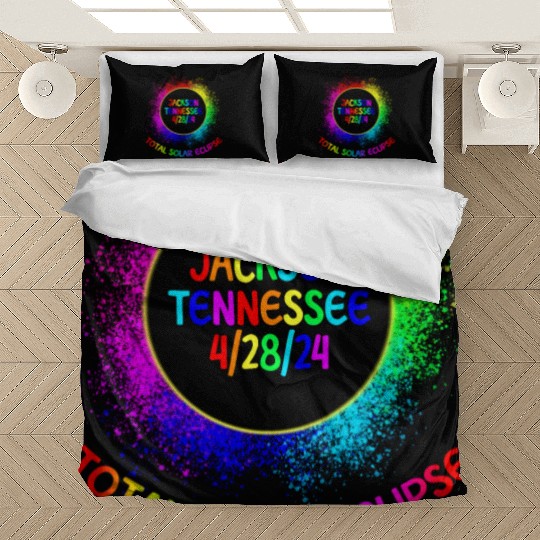 Total Solar Eclipse Jackson Tennessee 4/28/24 Kids Bedding Sets