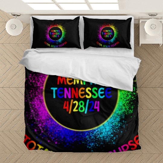 Total Solar Eclipse Memphis Tennessee 4/28/24 Kids Bedding Sets