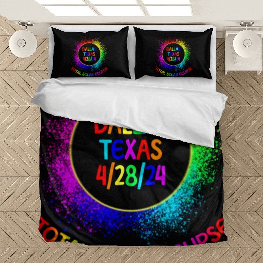 Total Solar Eclipse Dallas Texas 4/28/24 Kids Bedding Sets