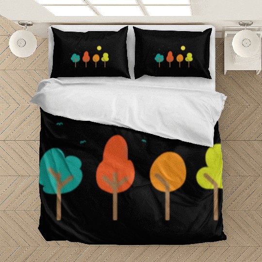 Comic Trees Nature Forests Leaves Environment Bedding Sets
