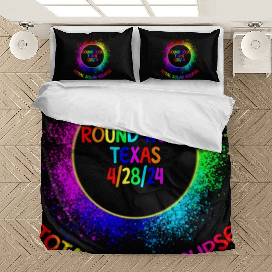 Total Solar Eclipse Round Rock Texas 4/28/24 Kids Bedding Sets
