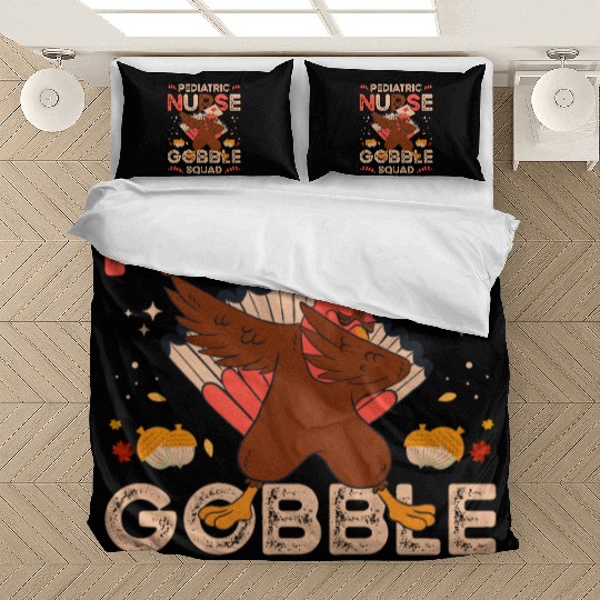 Pediatric Nurse Gobble Squad Bedding Sets