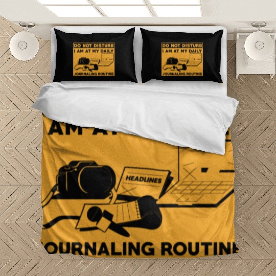 Journaling Routine Funny Do not Disturb Journaling Bedding Sets
