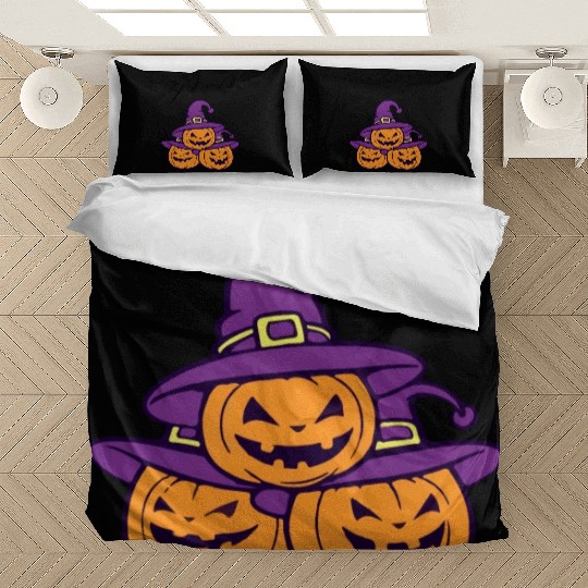 Hocus Spook-us: Witch Pocus Pumpkins Light Bedding Sets