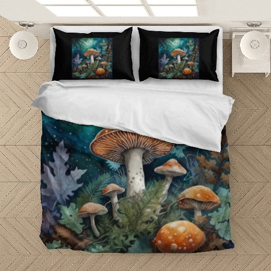 Full Moon Mushroom Nature Bedding Sets